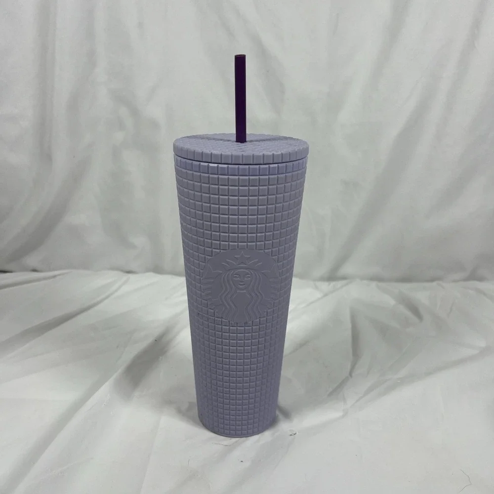 Starbucks Summer 2023‎ - Lavender Soft Touch Grid Tumbler (Cold Cup) - 24 oz